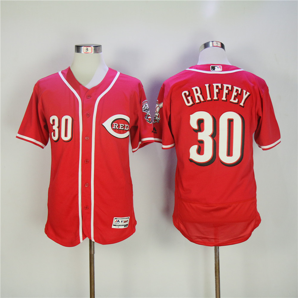 Men MLB Cincinnati Reds #30 Griffey red Flexbase jerseys->->MLB Jersey